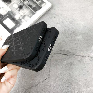 GG Label Total Matte Black iPhone Case