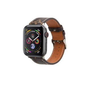 LV Monogram Brown Apple Watch Band