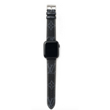 LV Monogram Black Apple Watch Band