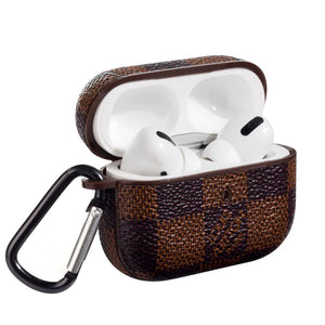 Checkered AirPods Pro Case - Brown